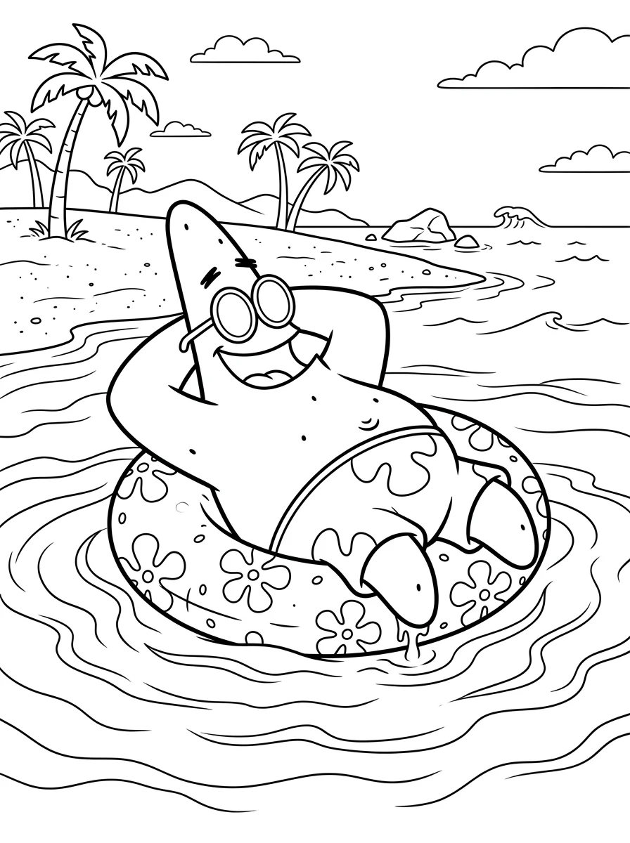 Desenhos do Patrick Estrela para colorir 44