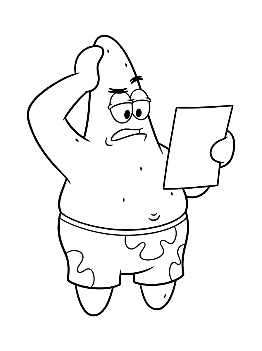 Desenhos do Patrick Estrela para colorir 46
