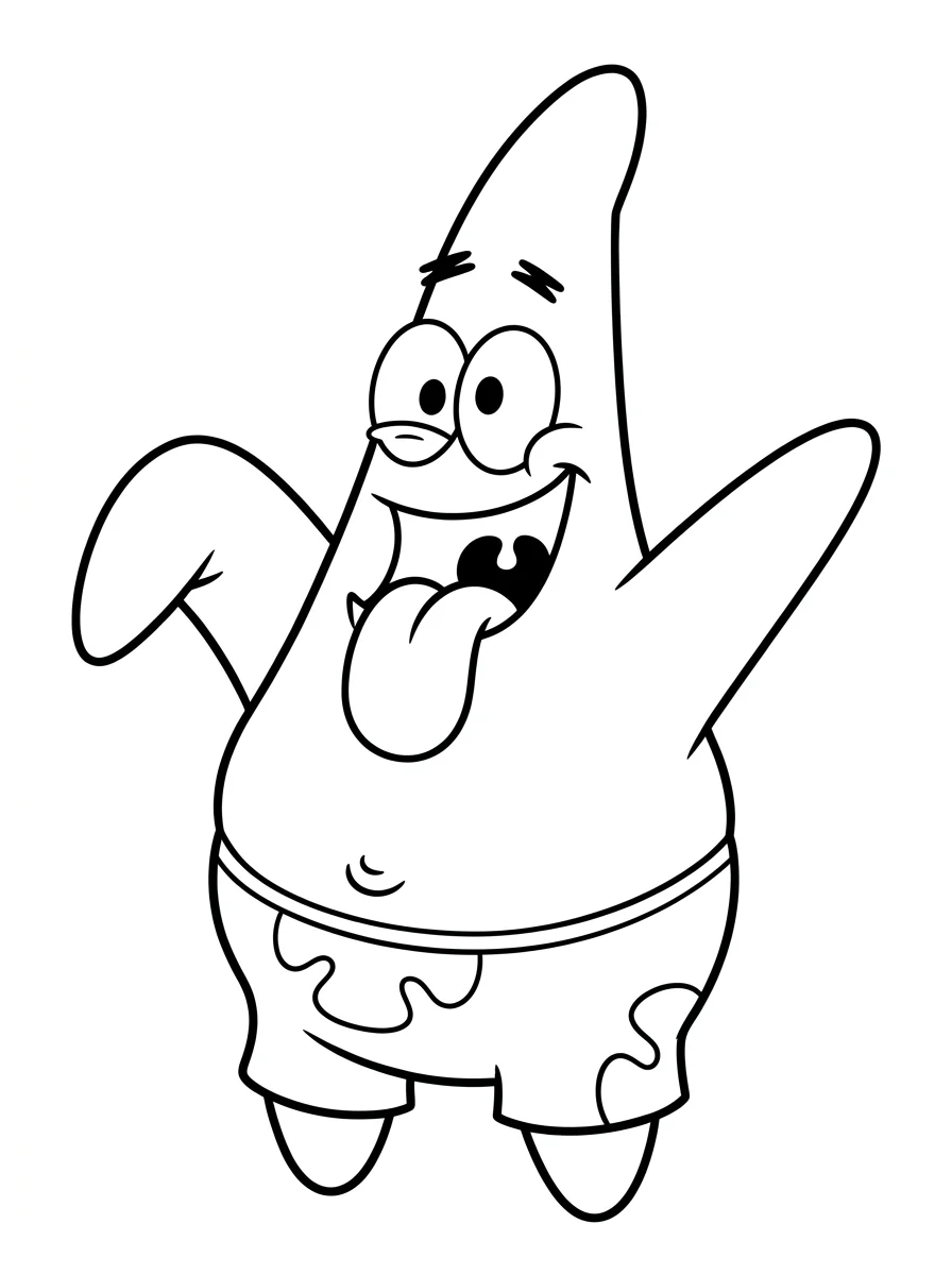 Desenhos do Patrick Estrela para colorir 47