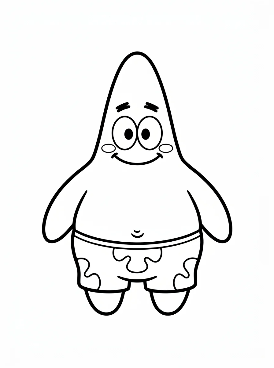 Desenhos do Patrick Estrela para colorir 5