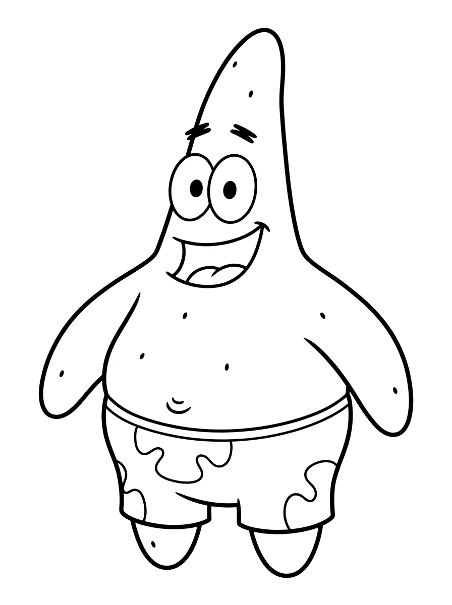 Desenhos do Patrick Estrela para colorir 51