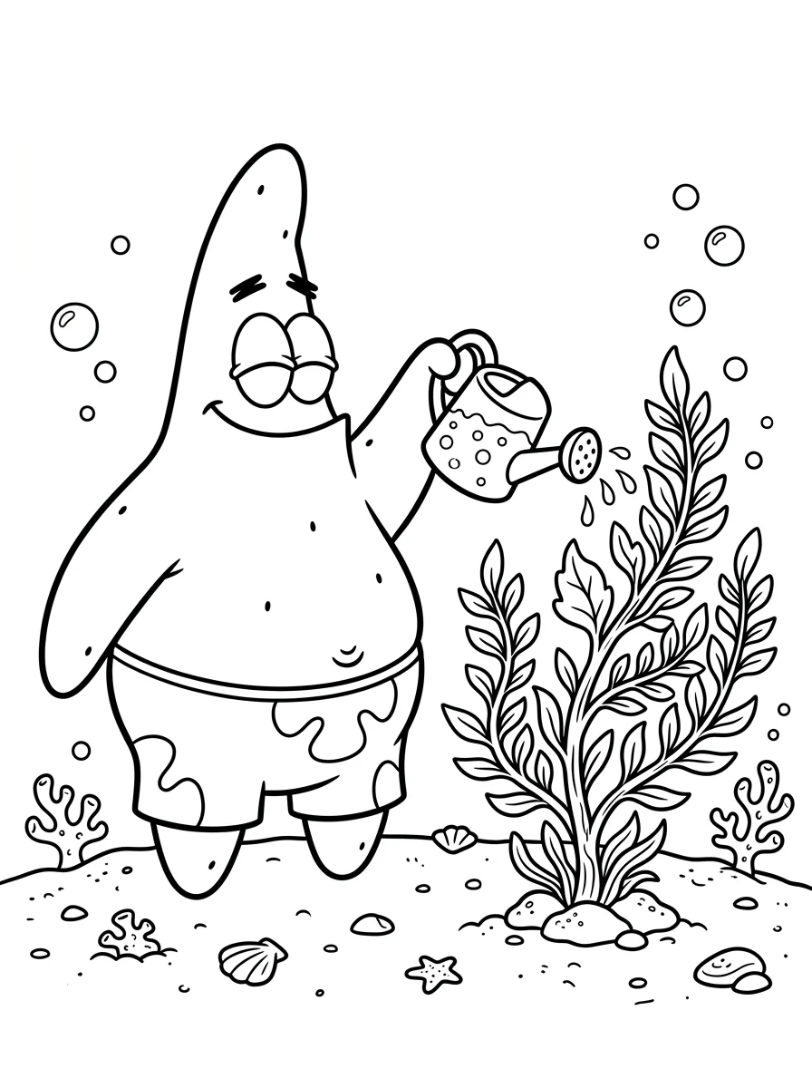 Desenhos do Patrick Estrela para colorir 53