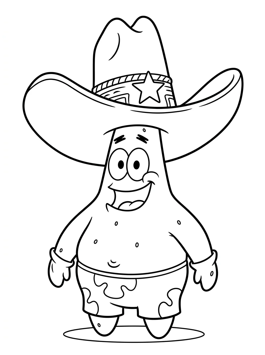 Desenhos do Patrick Estrela para colorir 54