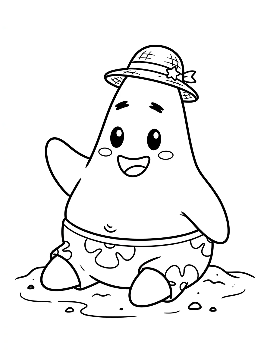 Desenhos do Patrick Estrela para colorir 56