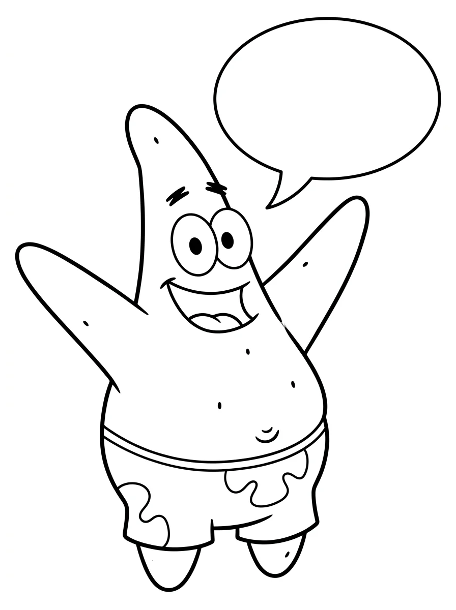 Desenhos do Patrick Estrela para colorir 57