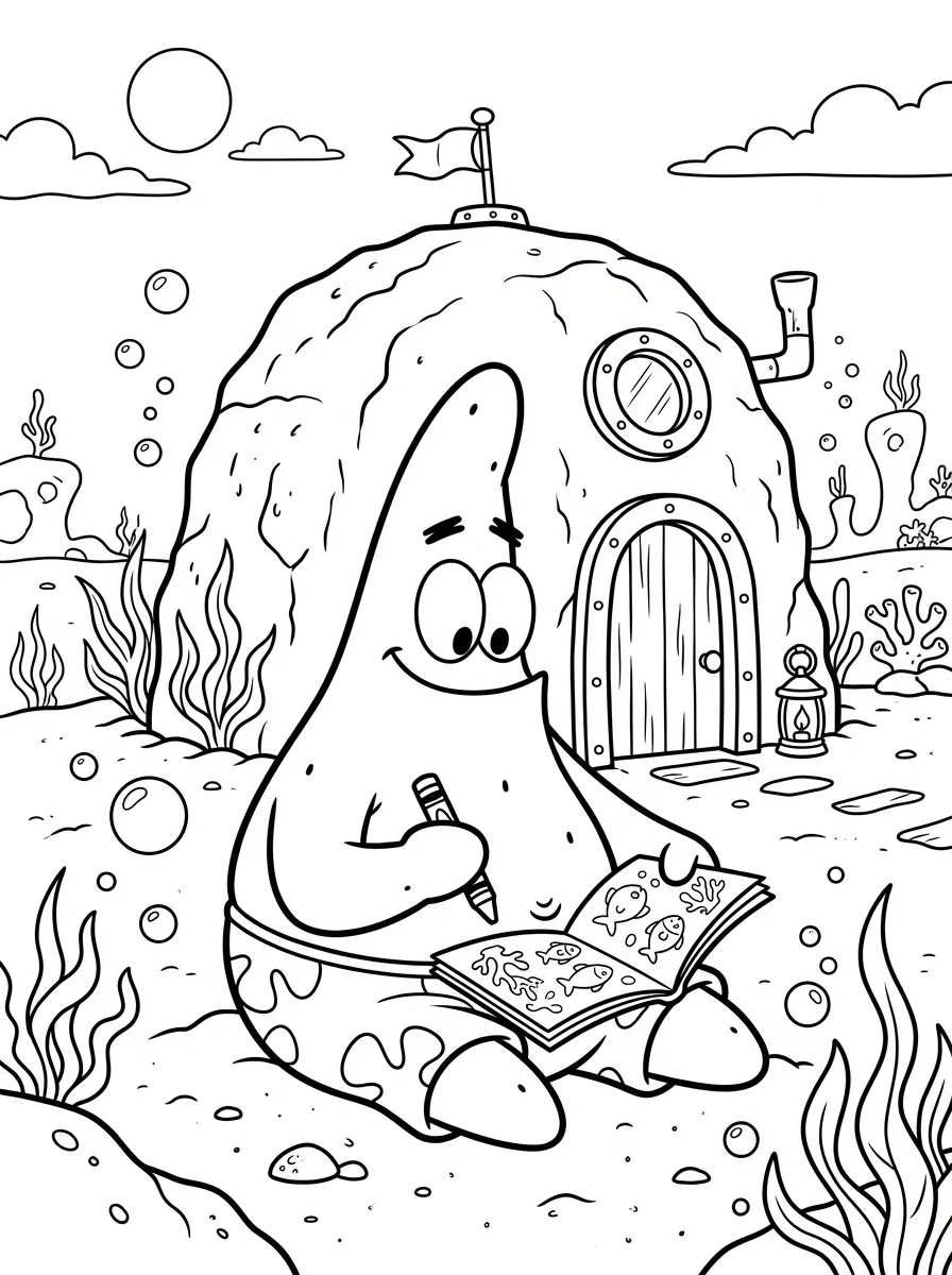 Desenhos do Patrick Estrela para colorir 58