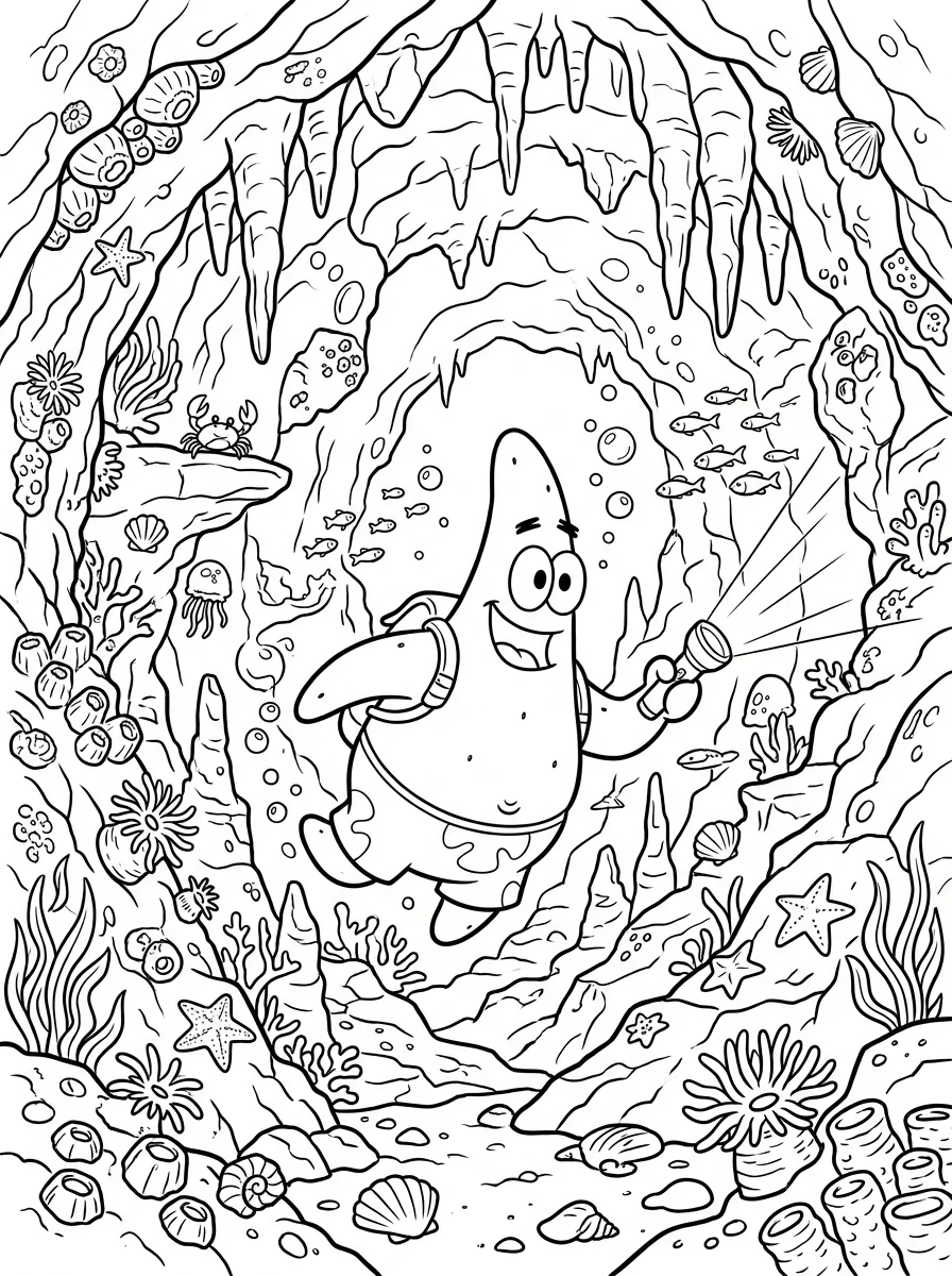 Desenhos do Patrick Estrela para colorir 6