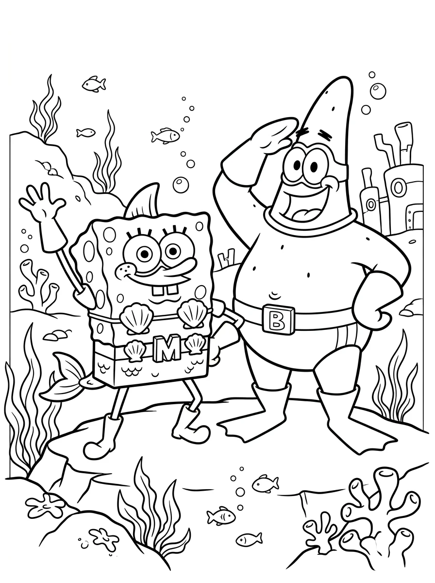 Desenhos do Patrick Estrela para colorir 61