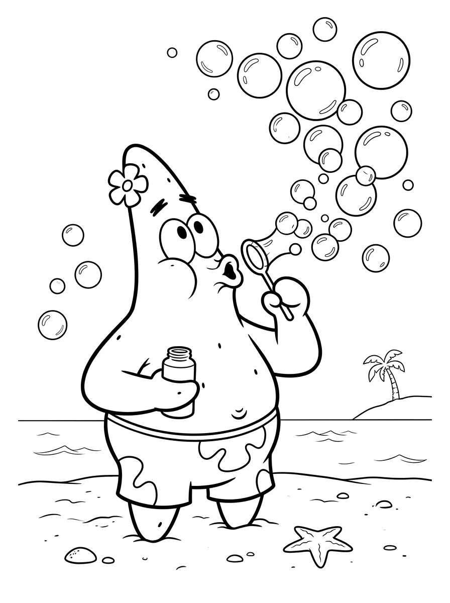 Desenhos do Patrick Estrela para colorir 79