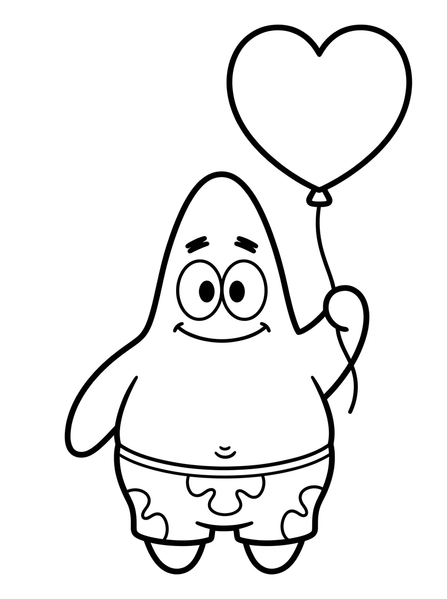 Desenhos do Patrick Estrela para colorir 80
