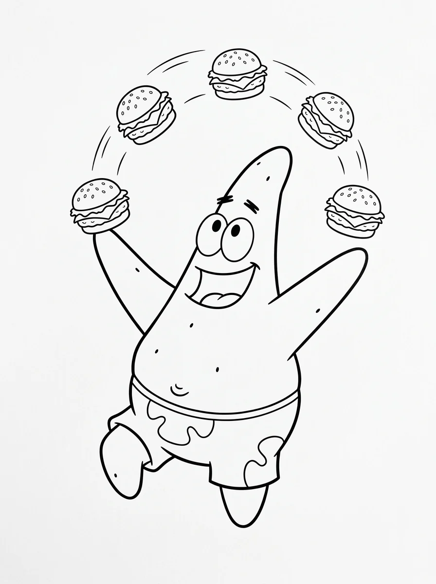 Desenhos do Patrick Estrela para colorir 81