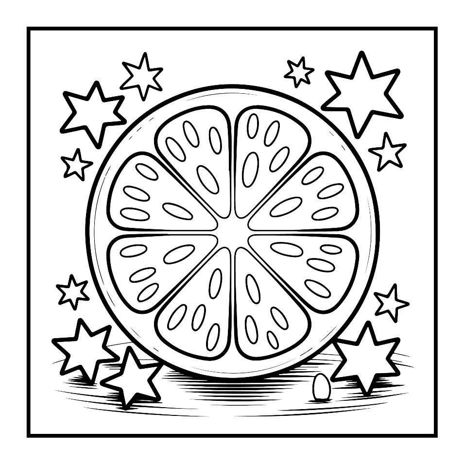 Desenhos Simples de Verão para colorir 1