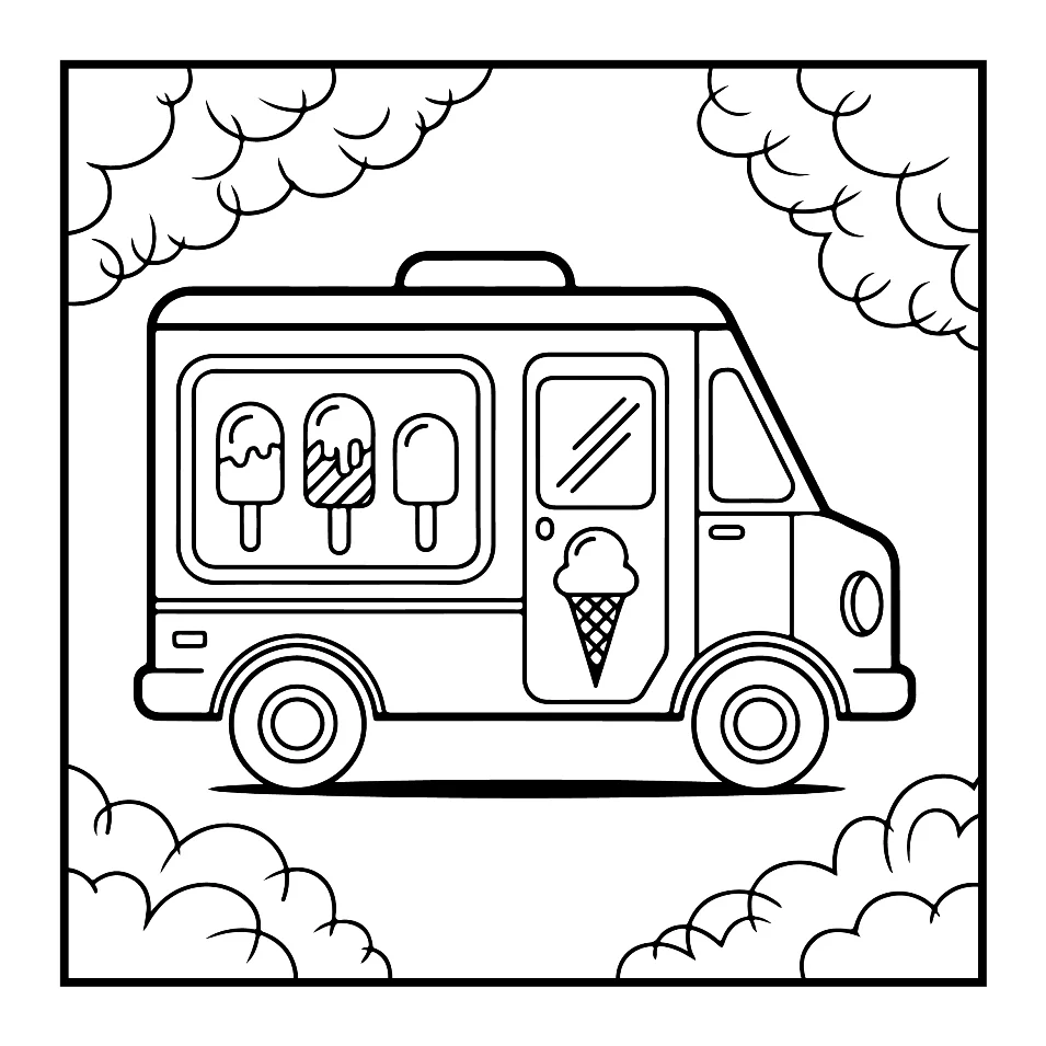 Desenhos Simples de Verão para colorir 11