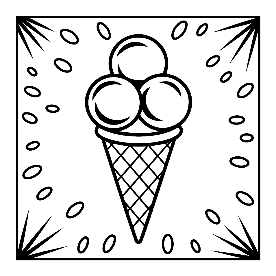 Desenhos Simples de Verão para colorir 12