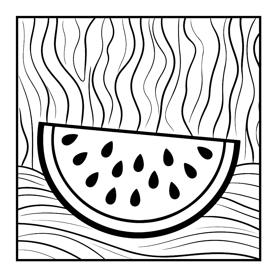 Desenhos Simples de Verão para colorir 13
