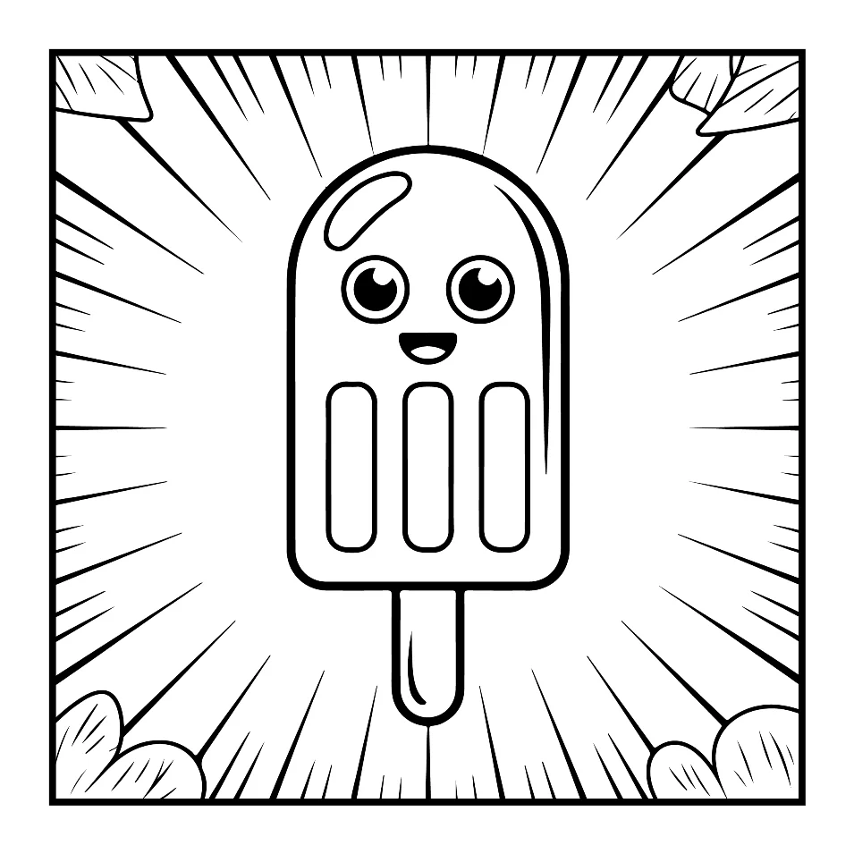 Desenhos Simples de Verão para colorir 17