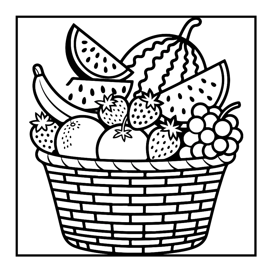 Desenhos Simples de Verão para colorir 26