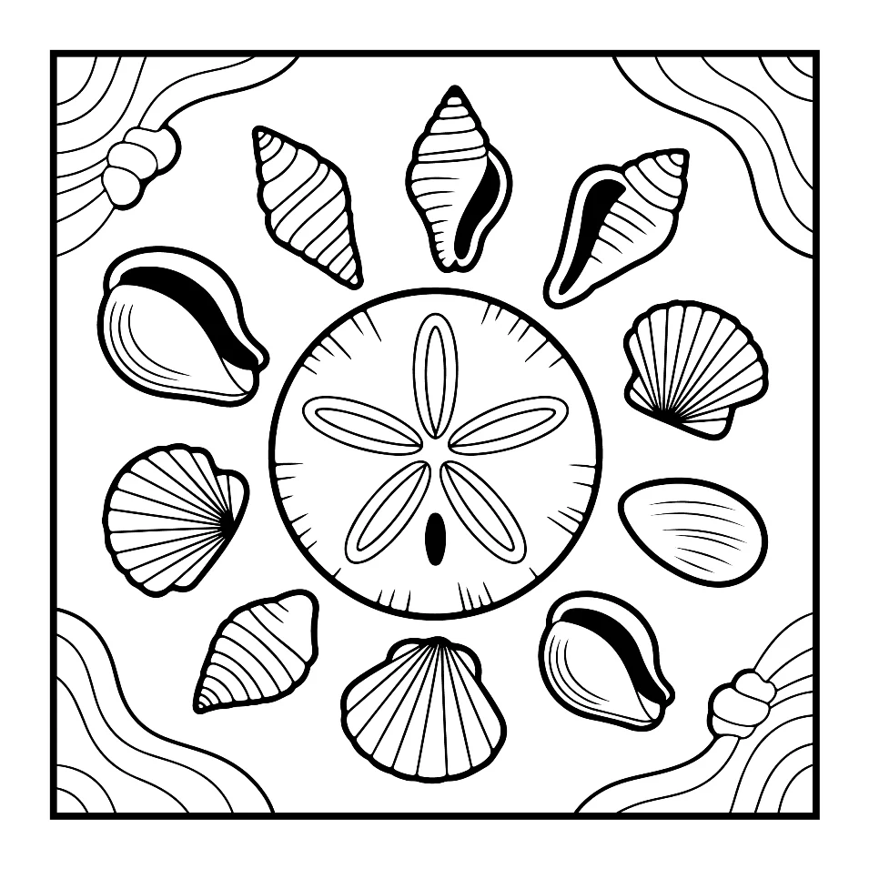 Desenhos Simples de Verão para colorir 27