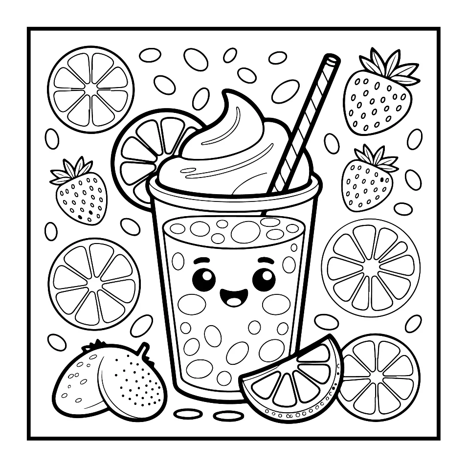 Desenhos Simples de Verão para colorir 3