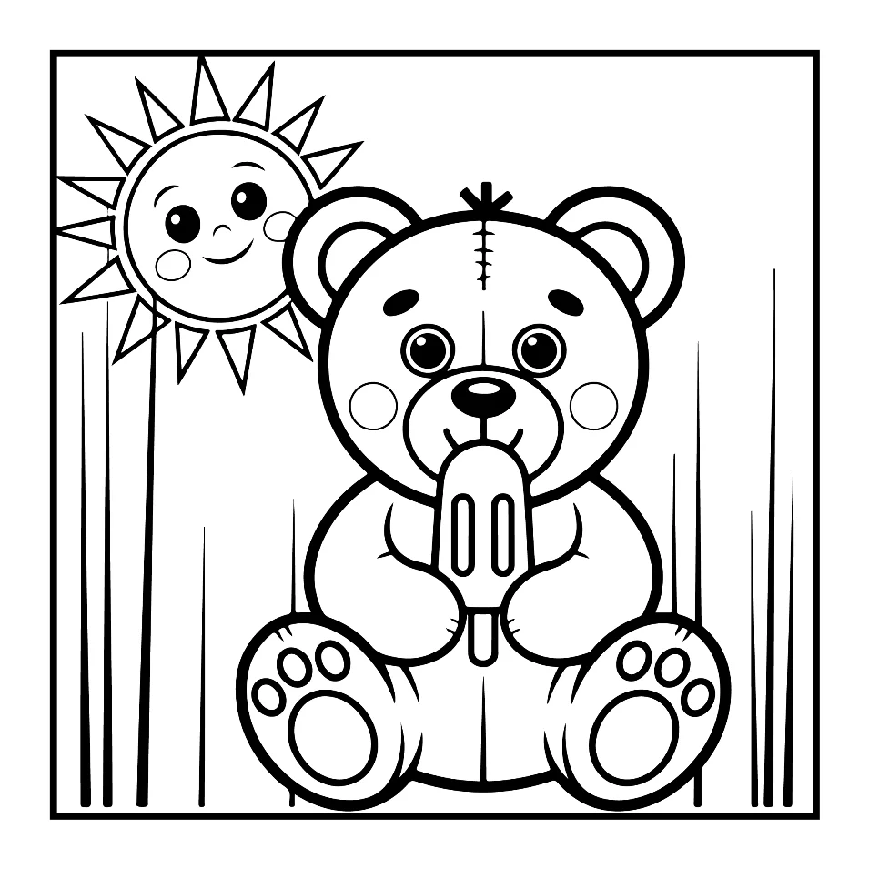 Desenhos Simples de Verão para colorir 30