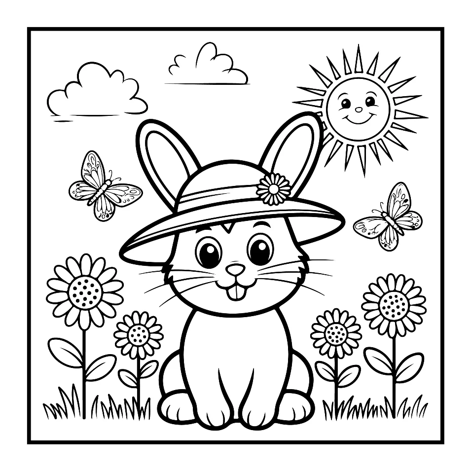 Desenhos Simples de Verão para colorir 32
