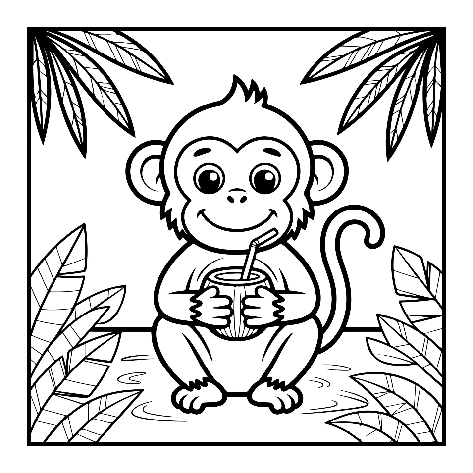 Desenhos Simples de Verão para colorir 35