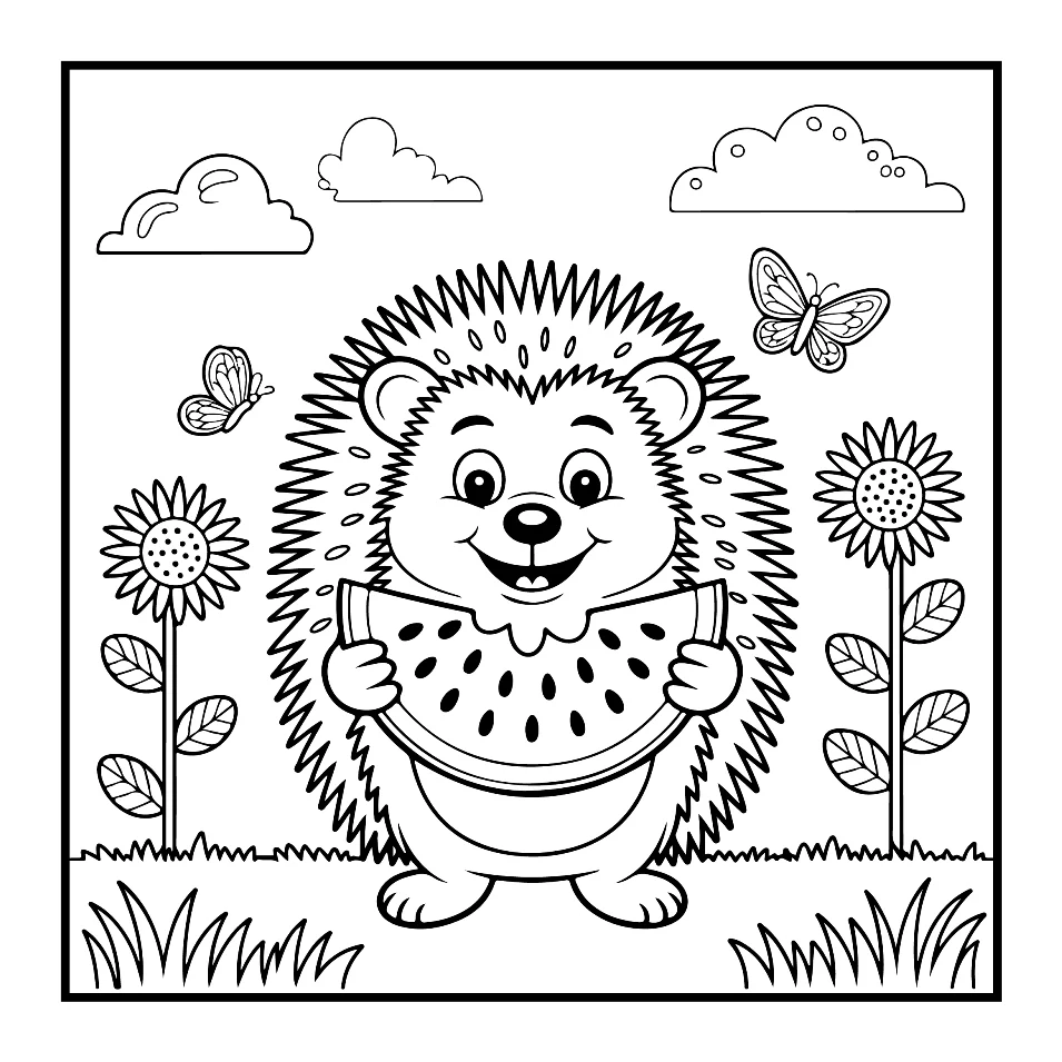 Desenhos Simples de Verão para colorir 37
