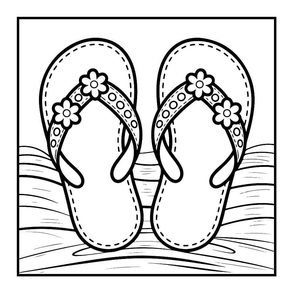 Desenhos Simples de Verão para colorir 4