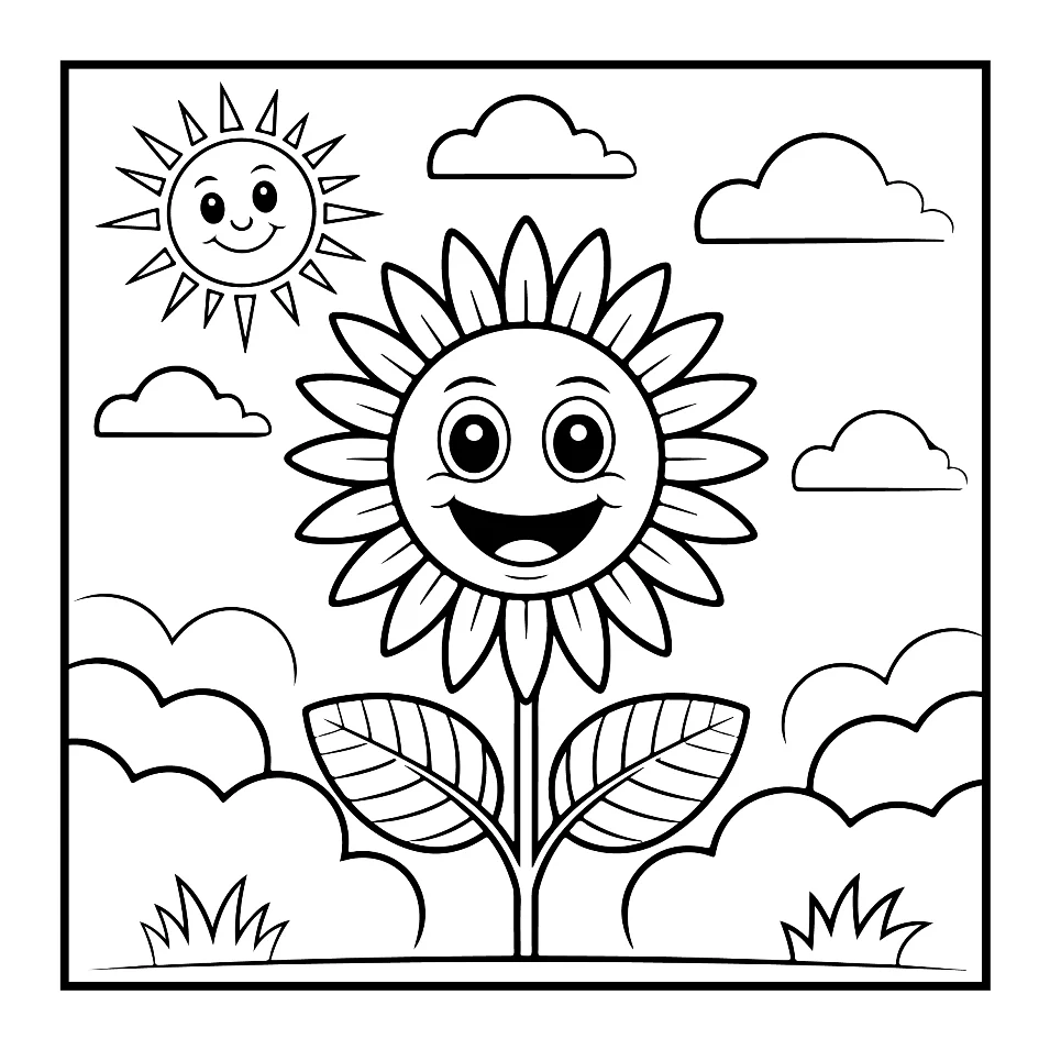 Desenhos Simples de Verão para colorir 41