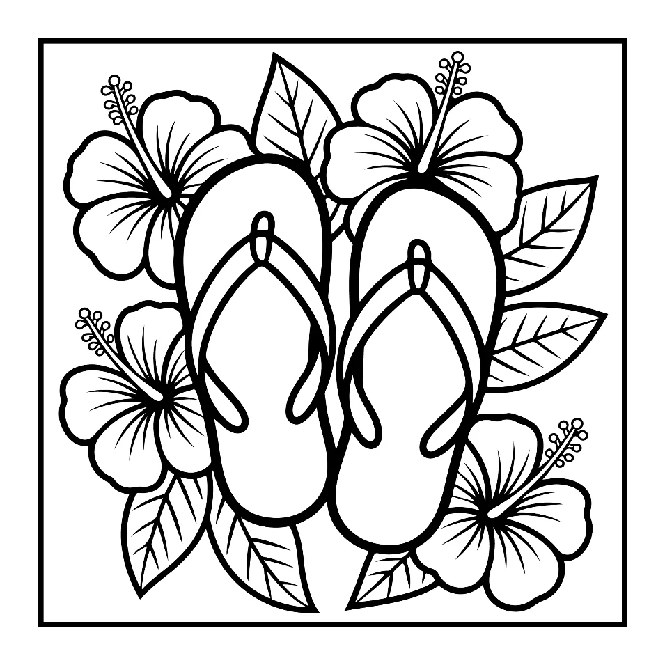 Desenhos Simples de Verão para colorir 44