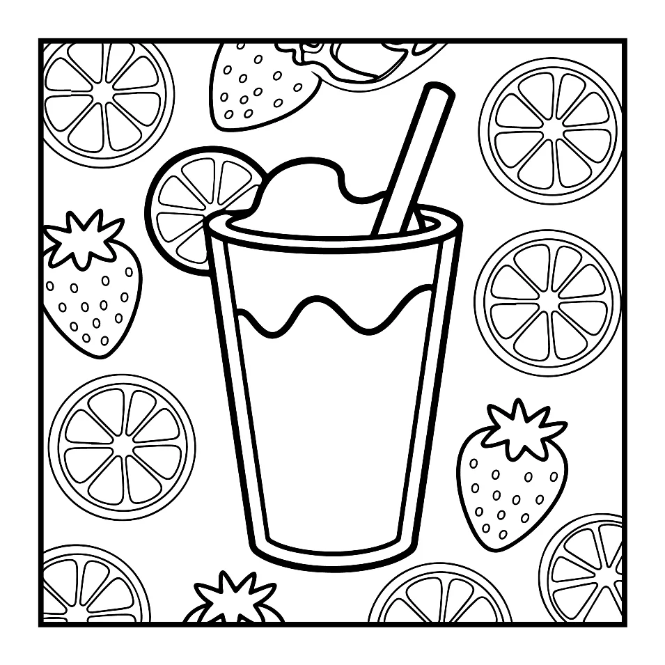 Desenhos Simples de Verão para colorir 46