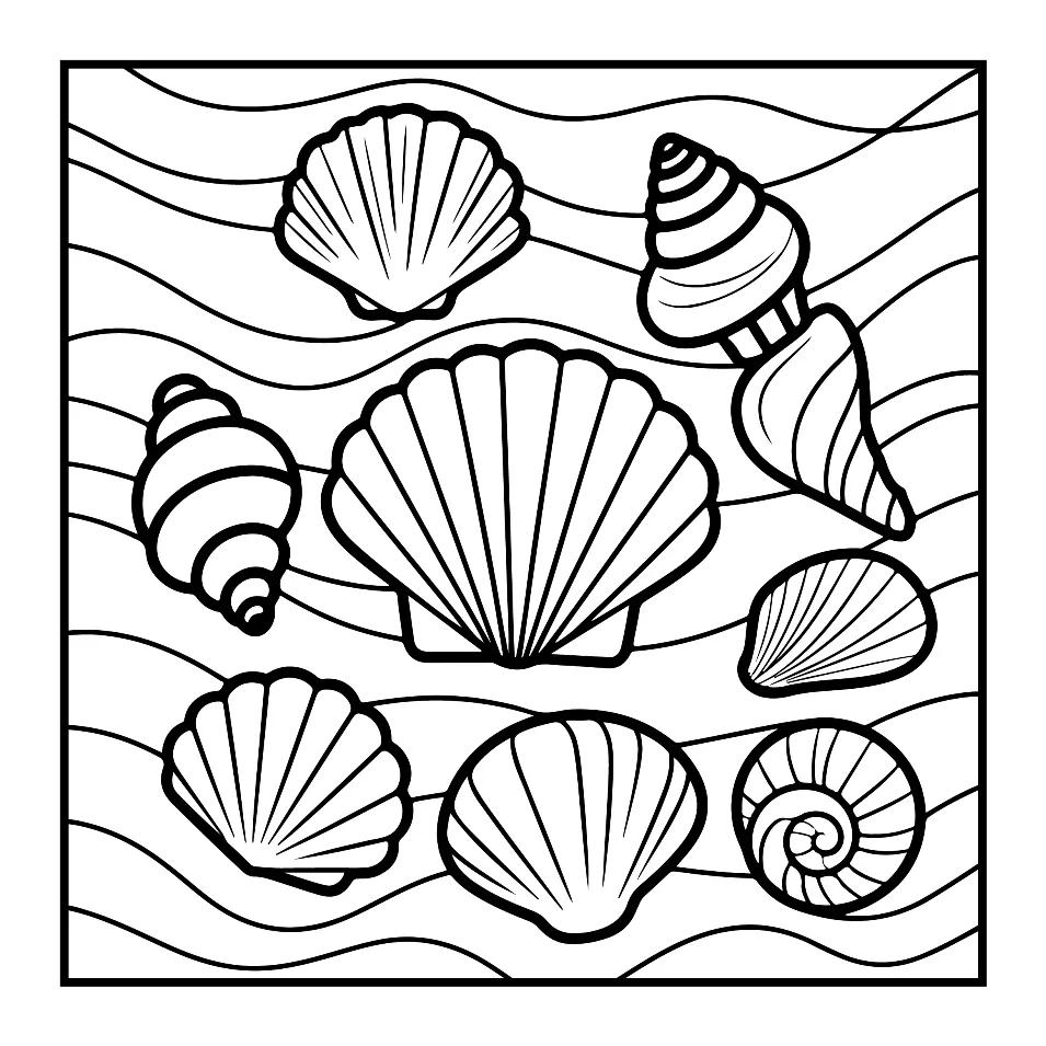 Desenhos Simples de Verão para colorir 49