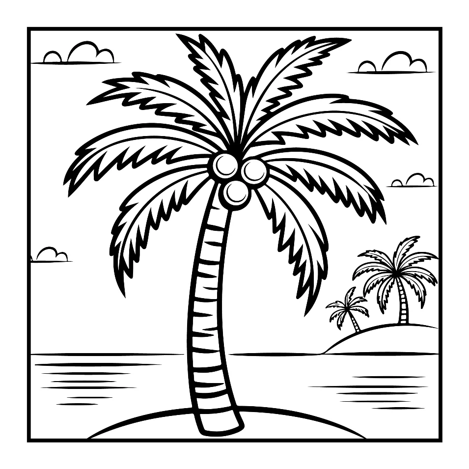 Desenhos Simples de Verão para colorir 50