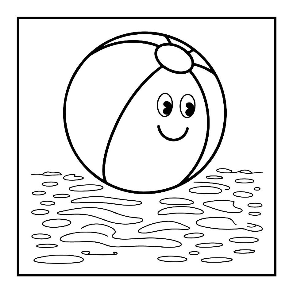 Desenhos Simples de Verão para colorir 56