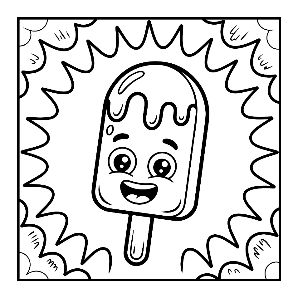 Desenhos Simples de Verão para colorir 59