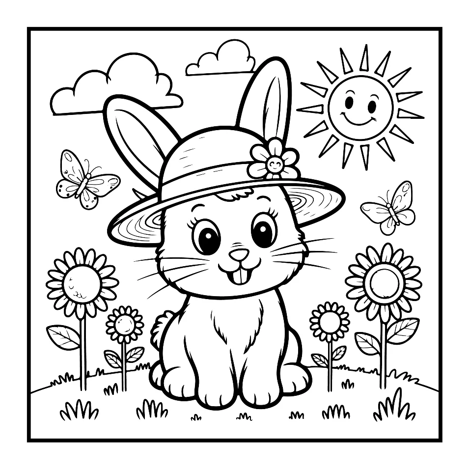 Desenhos Simples de Verão para colorir 68