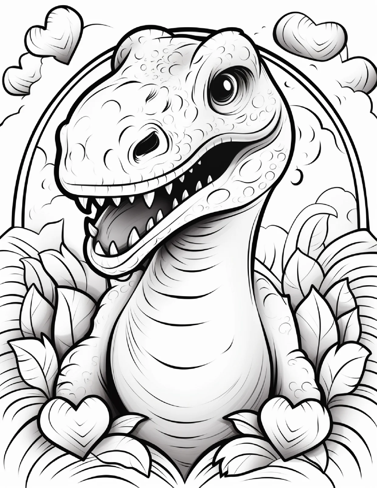 dinossauro para colorir 1
