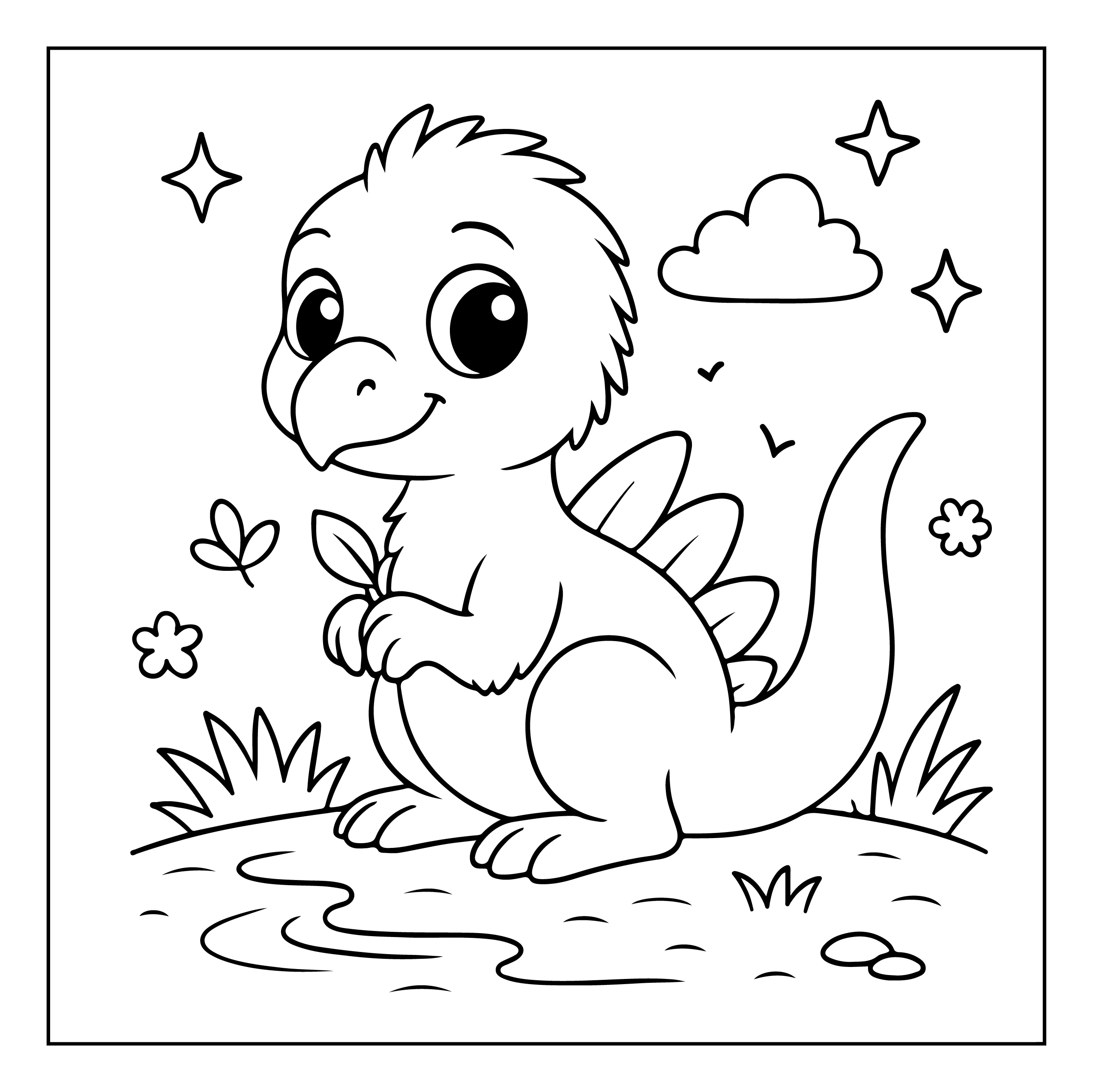 Dinossauro para colorir 109
