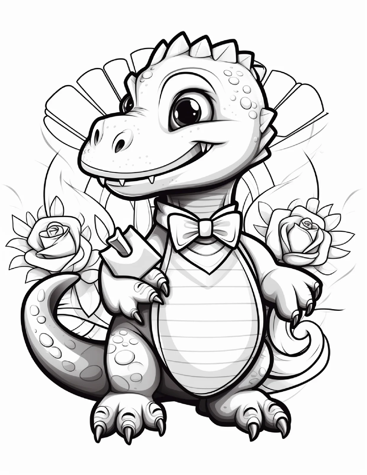 dinossauro para colorir 8