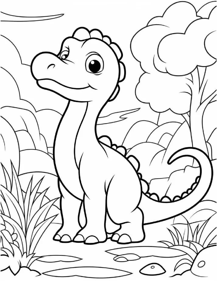 Dinossauros para colorir 1