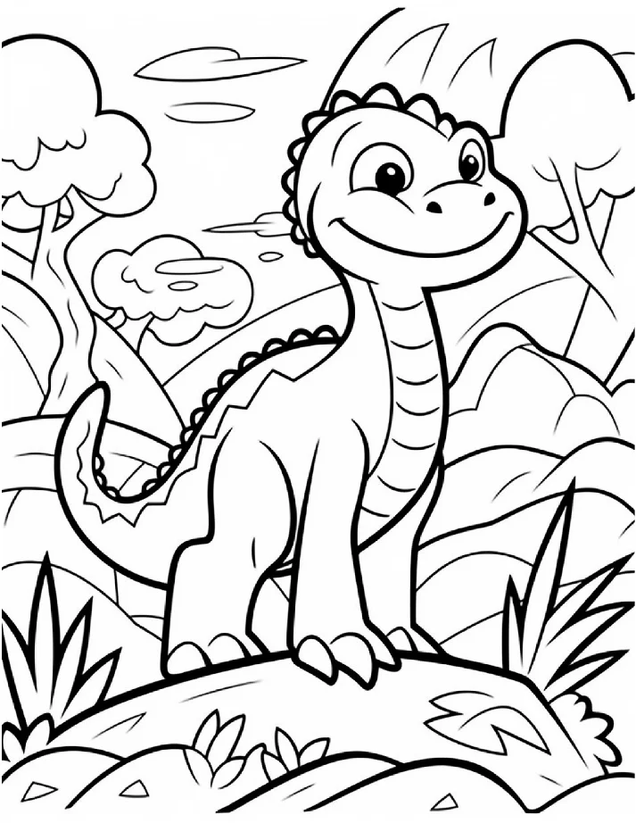 Dinossauros para colorir 10