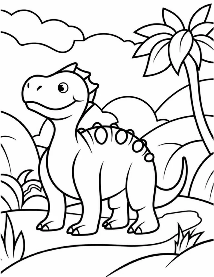 Dinossauros para colorir 11