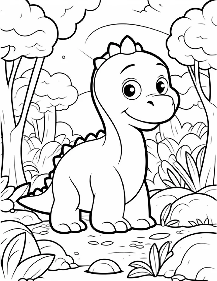 Dinossauros para colorir 12