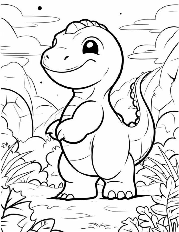 Dinossauros para colorir 13