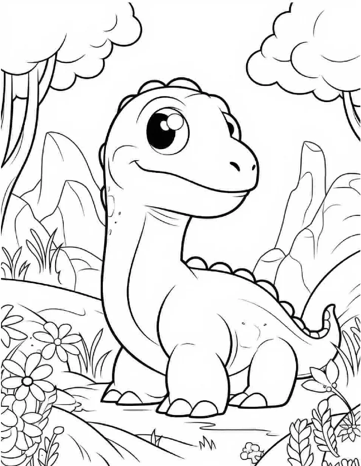 Dinossauros para colorir 15