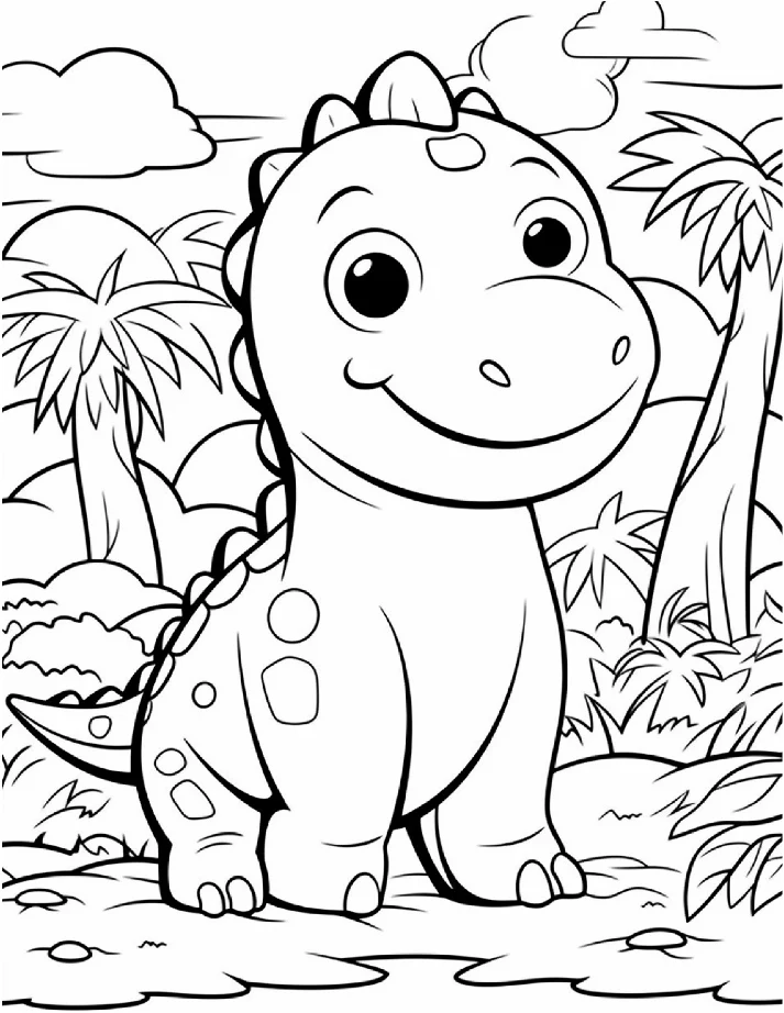 Dinossauros para colorir 16