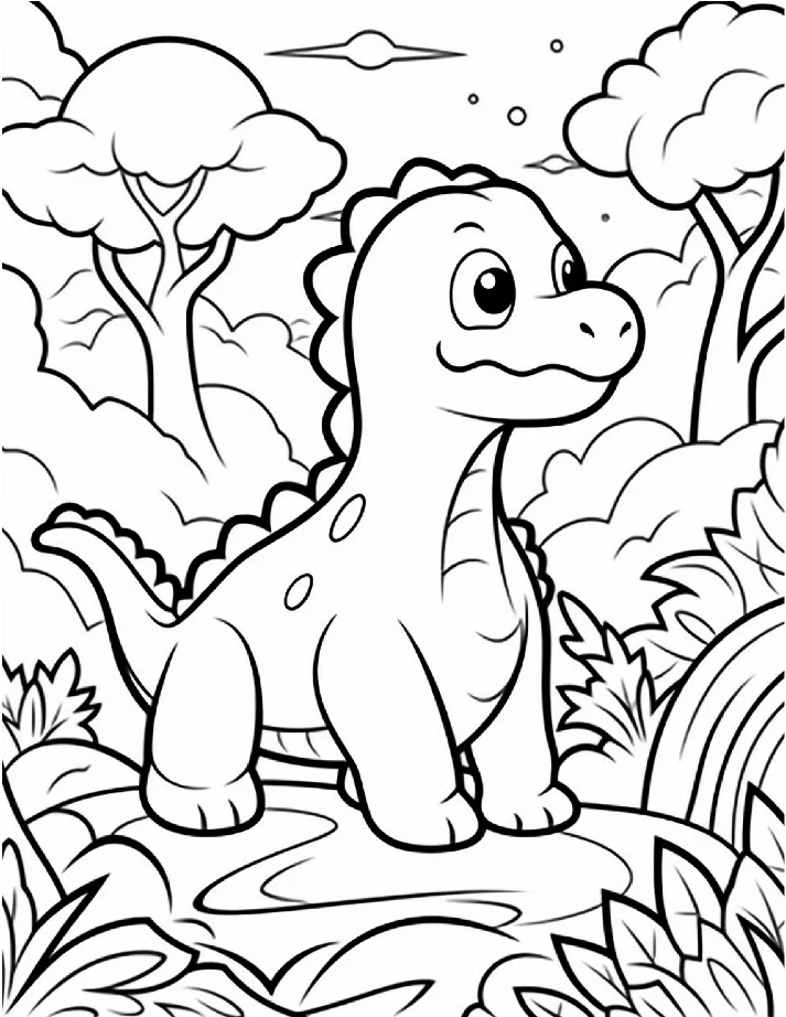 Dinossauros para colorir 17