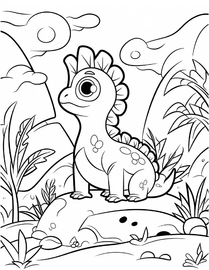 Dinossauros para colorir 18