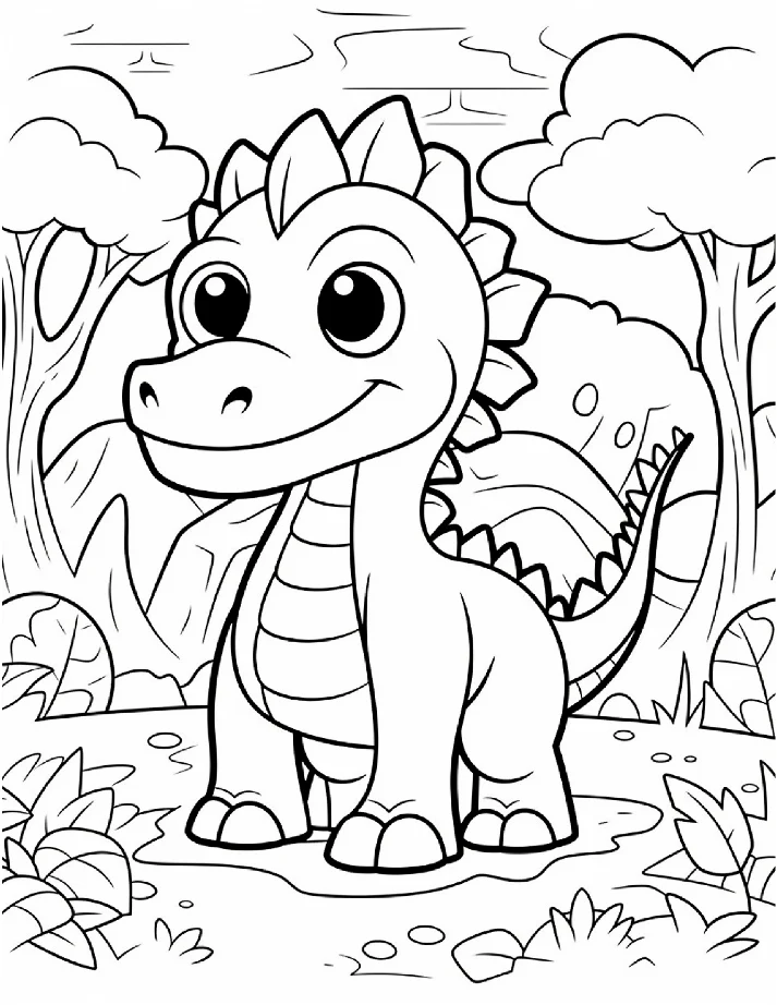 Dinossauros para colorir 19