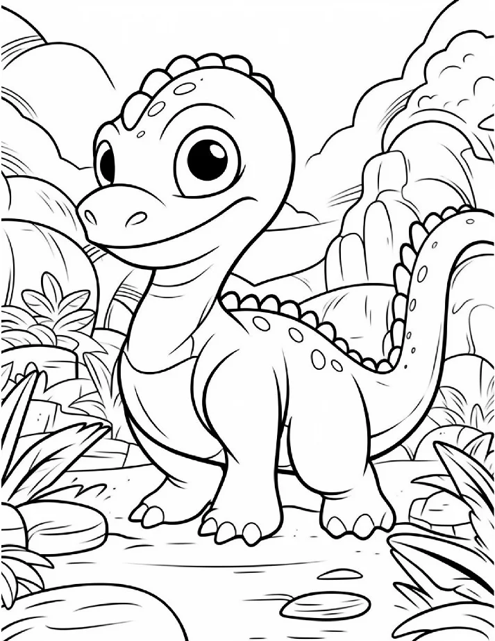 Dinossauros para colorir 2